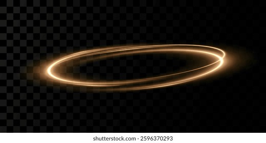 Abstract light speed motion effect.Gold color spiral glow effect.Magic shiny lin