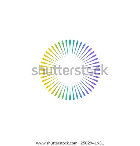 Abstract light spread, beautiful color logo, vector design for your brand.