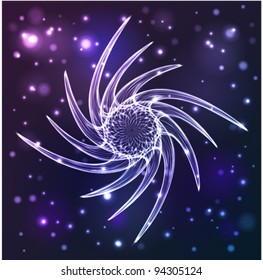 abstract light star vector