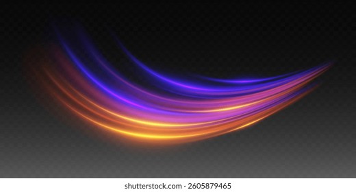 Abstract light trace of lines and speed.