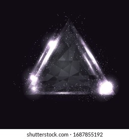 Abstract light triangle. snine geometric background. Abstract Modern Geometrical Design Template Illustration