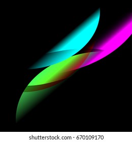 Abstract of light vector.