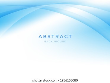 Abstract light vector background blue and white wave.