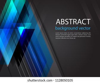 Abstract light vector black background.Future geometric patterns. For business, science, technology design.
