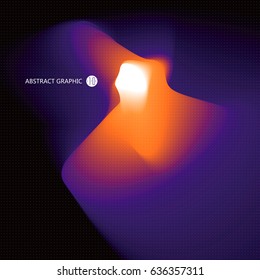 Abstract light, vector graphic design.