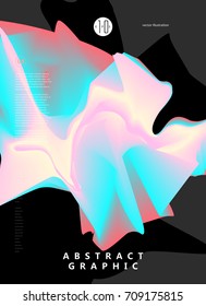 Abstract light, vector graphic design.