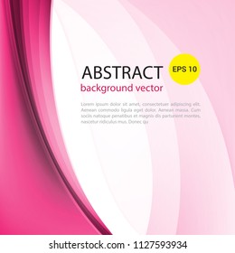 Abstract light vector pink waves background. Perfect background design for headline and sale banner.