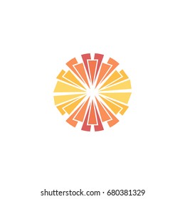 Abstract light vector for technology