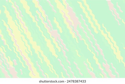 Fondo de onda de luz Abstractas, color verde. Op art, patrón ondulado. Ilustración vectorial