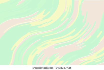Abstract light wave background, green colour. Op art, wavy pattern. Vector illustration