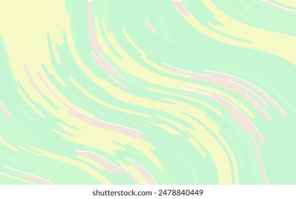 Abstract light wave background, green colour. Op art, wavy pattern. Vector illustration
