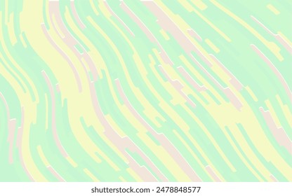 Abstract light wave background, green colour. Op art, wavy pattern. Vector illustration