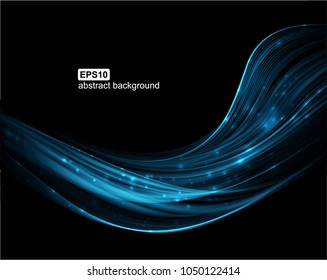 Abstract light wave futuristic background. Vector illustration.