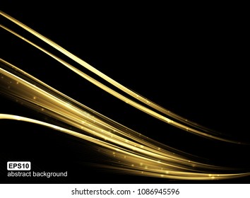 Abstract light wave futuristic background. Vector illustration.