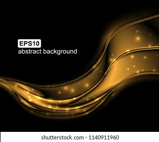 Abstract light wave futuristic background. Vector illustration.