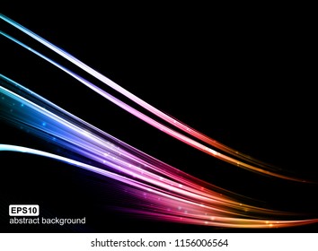 Abstract light wave futuristic background. Modern colorful flow. Art design for vector illustration.