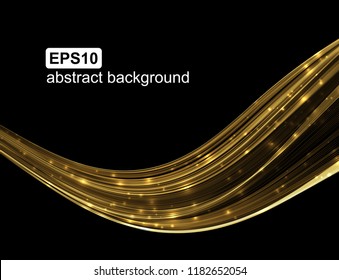 Abstract light wave futuristic background. Vector illustration.