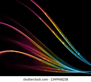 Abstract light wave futuristic background. Modern colorful flow. Art design for vector illustration.