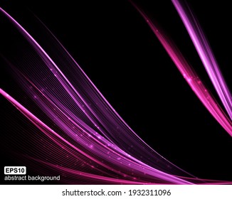 Abstract light wave futuristic background. Vector illustration.