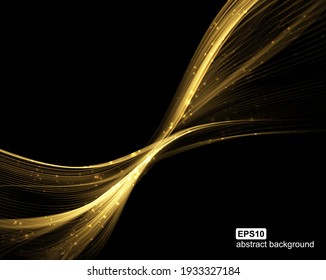 Abstract light wave futuristic background. Vector illustration.