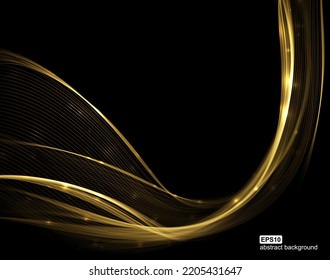 Abstract light wave futuristic background. Vector illustration.