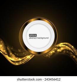 Abstract light wave futuristic background. Vector illustration.