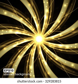 Abstract light wave futuristic background. Vector illustration.