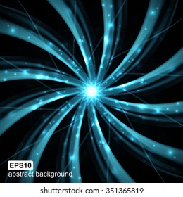 Abstract light wave futuristic background. Vector illustration.