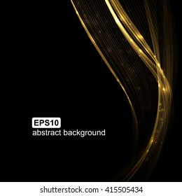 Abstract light wave futuristic background. Vector illustration.