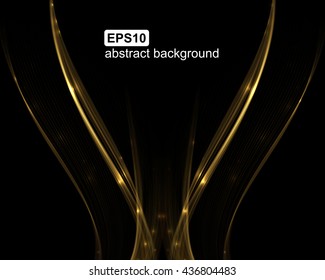 Abstract light wave futuristic background. Vector illustration.