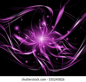 Abstract light wave futuristic background. Vector illustration.
