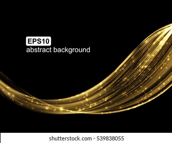 Abstract light wave futuristic background. Vector illustration.