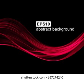 Abstract light wave futuristic background. Vector illustration.