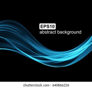 Abstract light wave futuristic background. Vector illustration