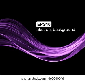 Abstract light wave futuristic background. Vector illustration.