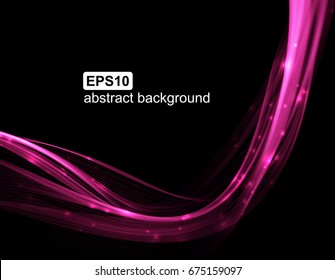 Abstract light wave futuristic background. Vector illustration