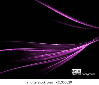Abstract light wave futuristic background. Vector illustration.