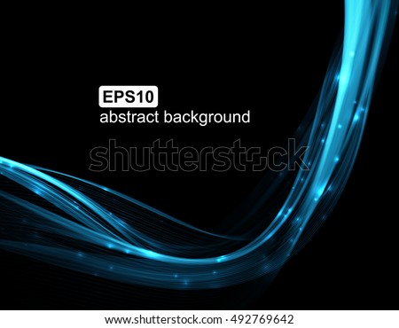 Abstract light wave futuristic background. Vector illustration.