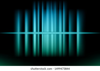 Abstract light waves blue background