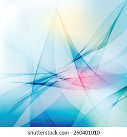 Abstract light waves vector background