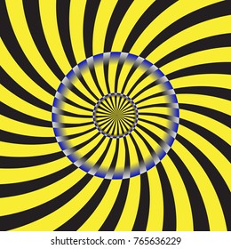 Abstract light yellow and black rays background. Vector.