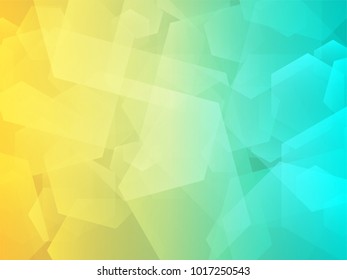 Abstract light yellow and blue geometric background, vector