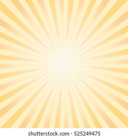 Abstract light Yellow rays background. Vector