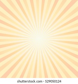 Abstract light Yellow rays background. Vector