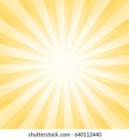 Abstract light Yellow rays background. Vector EPS 10 cmyk