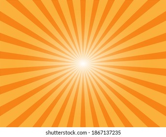 Abstract light yellow sun rays background. sunburst summer background. Sunlight abstract background. Retro bright backdrop. vector illustration
