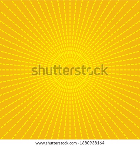 	
Abstract light yellow sun rays background with circle pattern,  vector Illustration