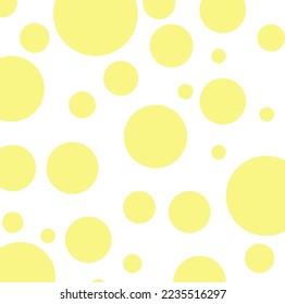 Resumen de la cubierta vectorial de amarillo claro con puntos. Ilustración abstracta con círculos amarillos de color. Patrón para sitios web hermosos.