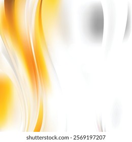 Abstract Light Yellow Wave Background Template