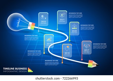 Abstract lightbulb infographic 6 options,  Business concept infographic template can be used for workflow layout, diagram, number options, timeline or milestones project.